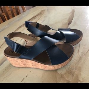 Clark’s blue wedge